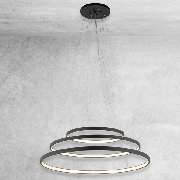 Ringi ledowe wiszące Agari Multi 5430 Shilo 165W 3000K czarne