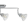 Ruchoma lampa ścienna Antoine industrialna przezroczysta chrom