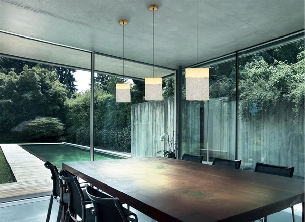 Glamour LAMPA wisząca VETRO P0428D Maxlight szklany zwis LED 4,5W 3000K nad stół złoty