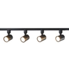 System szynowy SNOW LP-737 BK SET Light Prestige metalowa OPRAWA zestaw listwa z reflektorkami czarne