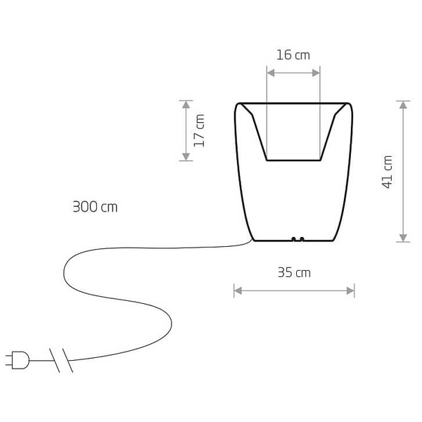 Ogrodowa lampa stojąca Flowerpot 9711 Nowodvorski IP44 donica biała