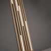 Stojąca lampa z pilotem Q-AKUSTIK brązowa 822-79 1xLED 30W 2700-5000K drewniana