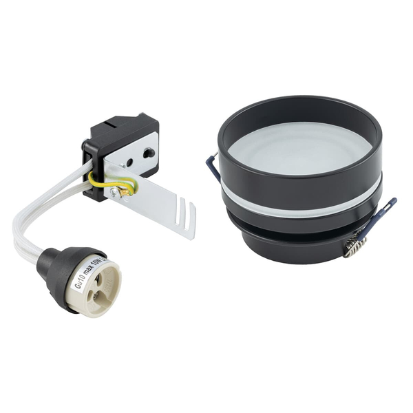 Lampa podtynkowa punktowa Mljet 10493 Nowodvorski tuba okrągła czarna