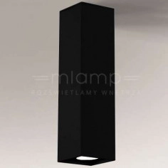Spot LAMPA sufitowa KOBE 1173 Shilo prostokątna OPRAWA metalowa downlight czarny