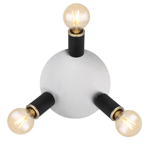 Kierunkowy plafon Joseba 54032-3B reflektorki czarne