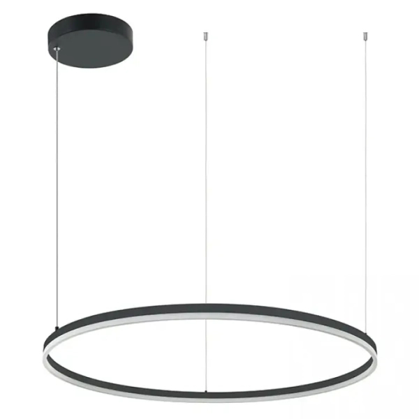 Pierścieniowa wisząca lampa 20264 LED 83W 3000K do salonu czarny