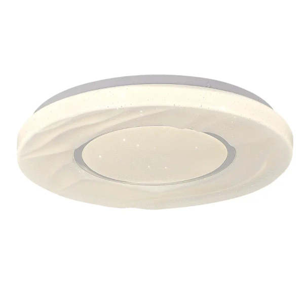 Plafon do salonu Tenaro LP-7312/1C-33 WH LED 16W 4000K gwiezdny pył biały