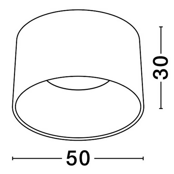 Metalowa lampa sufitowa BAJO LE44265 LED 35W 3000K czarny