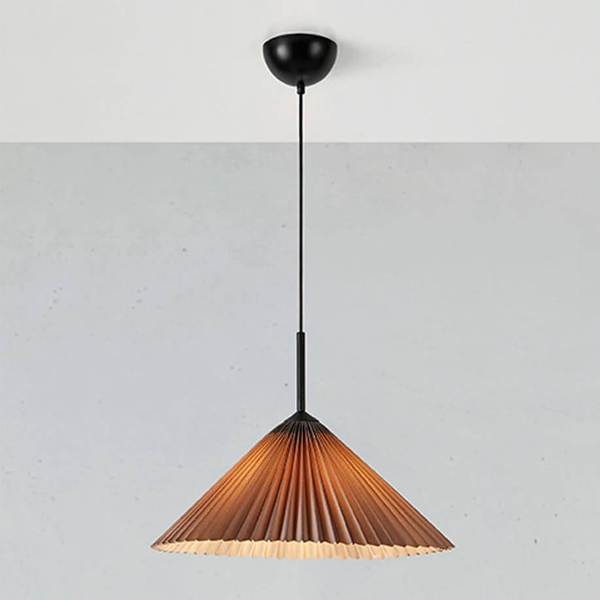 Wisząca lampa do sypialni Plisado 108709 Markslojd materiałowa beżowy