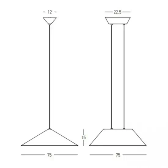 Nieregularna wisząca lampa 23173 LED 12W 3000K panele akustyczne szary