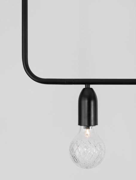 Wielopunktowa lampa wisząca BANI LE42716 przezroczysta czarna
