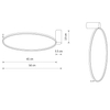 Lampa ścienno-sufitowa Circolo 10930 Nowodvorski LED 18W 4000K metalowy czarny
