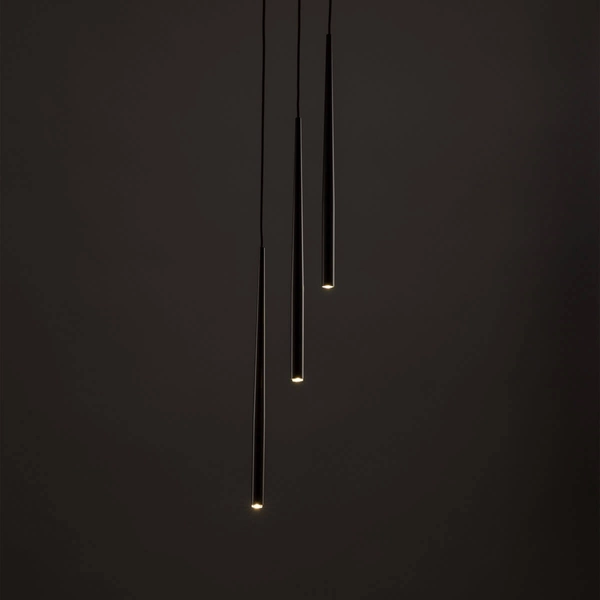 Potrójna lampa wisząca nad wyspę Piano 10109 rurki kuchenna brązowa