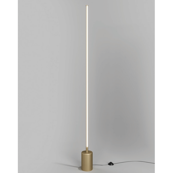 Prosta lampa podłogowa Flow MOD147FL-L20BSK1 mosiądz