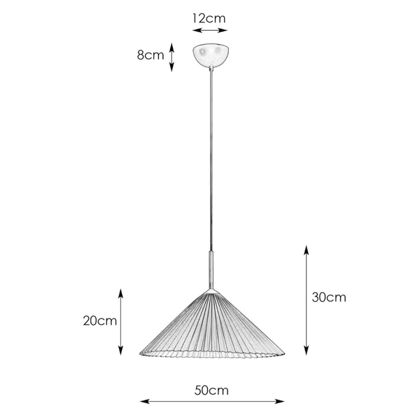 Wisząca lampa do sypialni Plisado 108709 Markslojd materiałowa beżowy