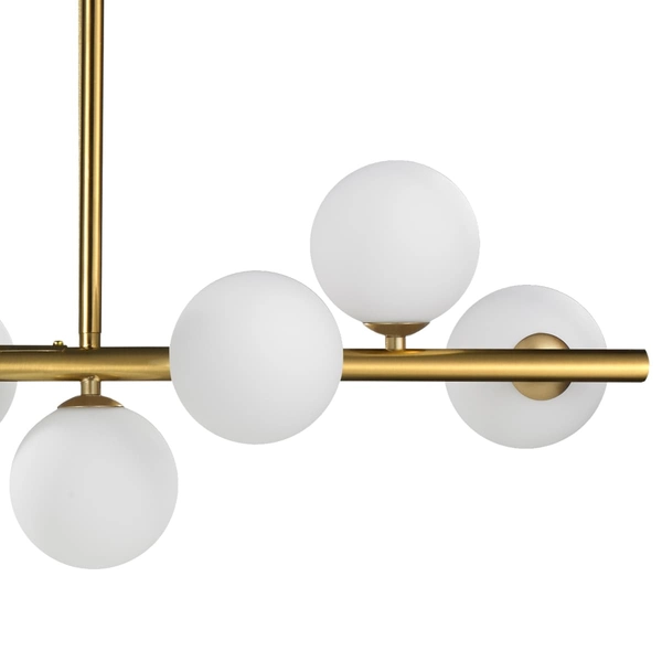 Jadalniana lampa wisząca MINI MOON ST-8118P-11 gold Step molekuły złota mleczna