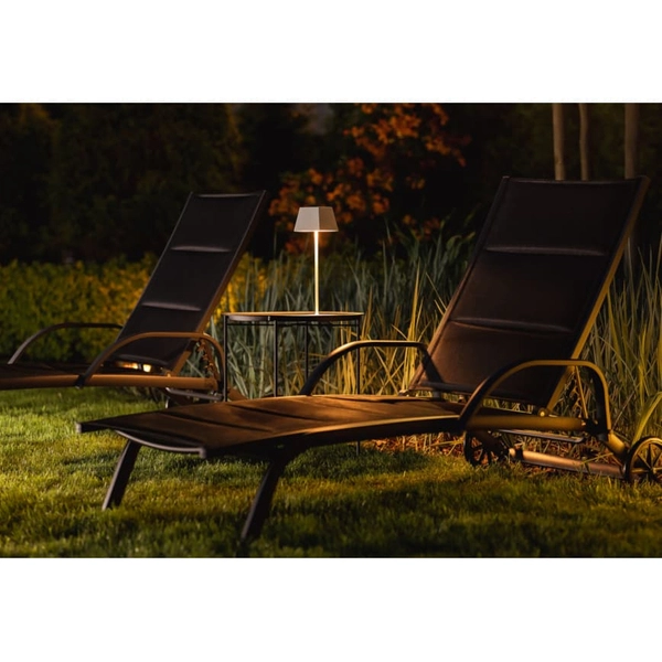 Lampa stołowa z abażurem Mahe 8397 Nowodvorski LED 2,2W 3000K IP54 na USB biała