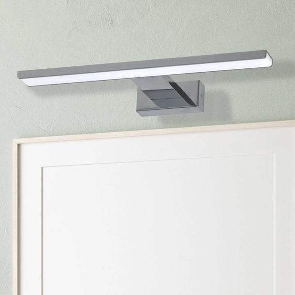 Kinkiet LAMPA ścienna SHINE ML028 Milagro metalowa OPRAWA LED 7W 4000K nad lustro do łazienki galeryjka IP44 chrom