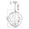 Ogrodowa lampa wisząca Blacksmith QN-BLACKSMITH-4P-OBK IP44 czarny
