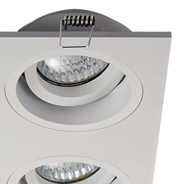 Wpuszczana lampa sufitowa CHUCK DL4 SQUARE 20069-WH kwadratowa biała