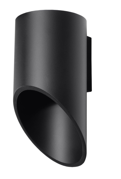 Kinkiet LAMPA ścienna SL.0113 metalowa OPRAWA tuba czarna
