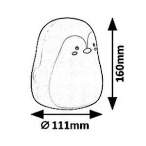 Stojąca lampka dziecięca BALOO 5410 LED 0,4W 3000K PINGWIN animals biały