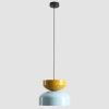 Lampa wisząca do jadalni Tula 1132G29_14_C metalowa niebieska żółta