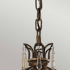 Pałacowa lampa wisząca Bellini FE-BELLINI-P Feiss kryształowa metalowa brązowa
