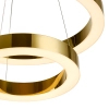 Lampa wisząca art deco CIRCLE DN924-40+60 złota metalowa akrylowa LED 53W 3000K do jadalni
