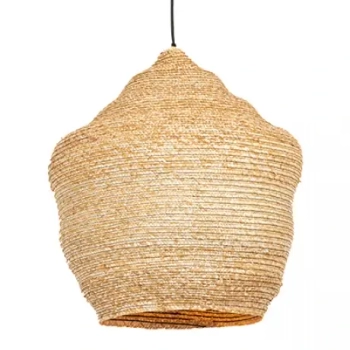 Naturalna wisząca lampa 22161 pleciona boho brązowa