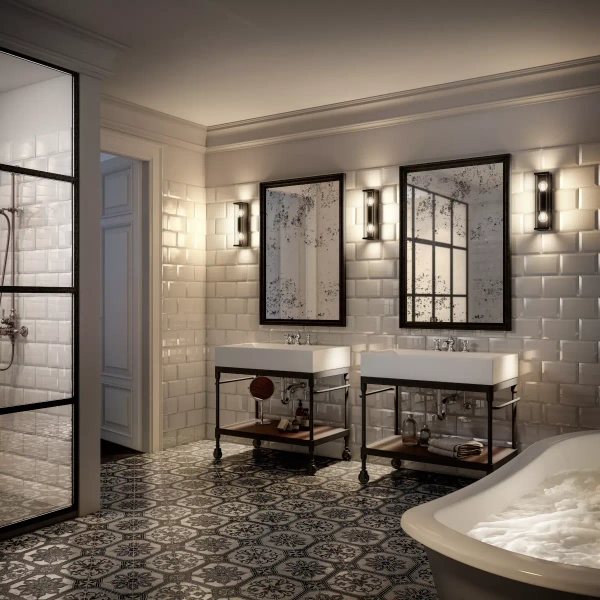 Podłużny kinkiet ścienny CLAIRE 27883/02/30 Lucide IP54 loft antracyt