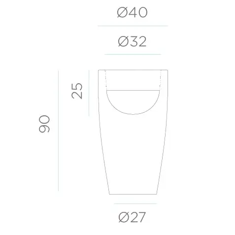 Donica tarasowa Bambu LUMBM090TWLNW LED 1W 6000K RGB IP54 biała