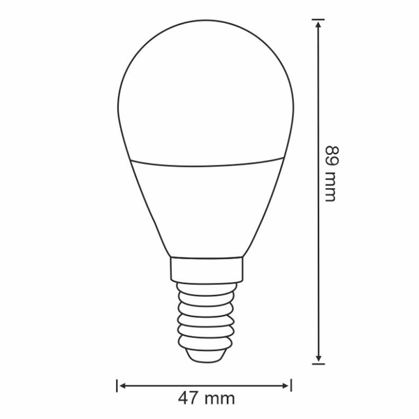 Żarówka sterowana aplikacją TUYA 313799 E14 5,5W 3000-6000K+RGB kulka biała