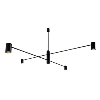 LAMPA sufitowa DAKATA 5636 Shilo metalowa OPRAWA tuby czarne