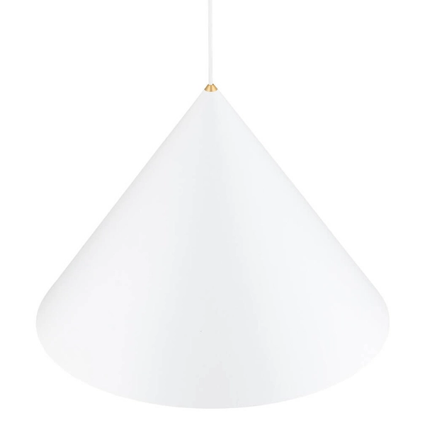 Zwisowa lampa nad wyspę Zenith 8006 Nowodvorski kuchenna mosiądz biała