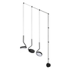 Wisząca lampa ledowa Flat MSE010100385 Moosee 30W 3000K metalowa czarna