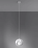 Wisząca lampa kuchenna SL.1083 biała kula nad wyspę