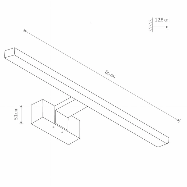 Naścienny kinkiet Cezanne 10667 LED 15W 3000K IP44 łazienkowy chrom