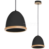 Skandynawska LAMPA wisząca STUDIO MLP8852 Milagro hygge OPRAWA zwis czarny drewno