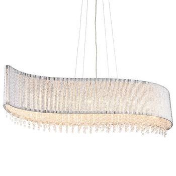 Kryształowa lampa wisząca Galina 81979 glamour chrom przezroczysty