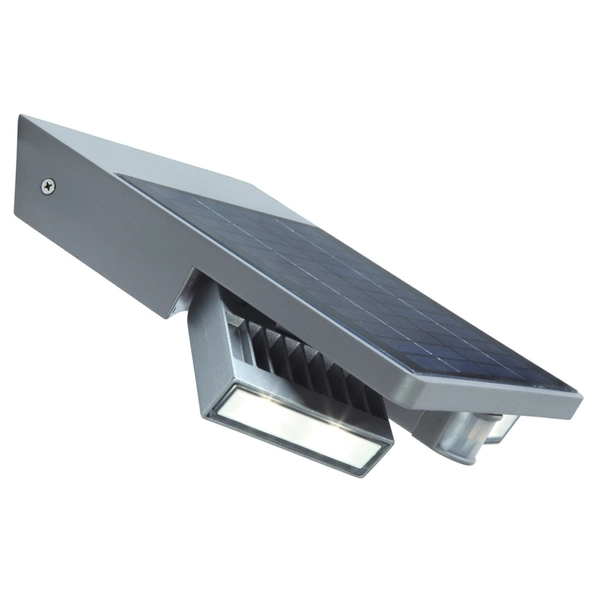 Regulowana LAMPA ścienna TILLY 6901201000 Lutec solarna OPRAWA kinkiet LED 4W 4000K zewnętrzny IP44 szary