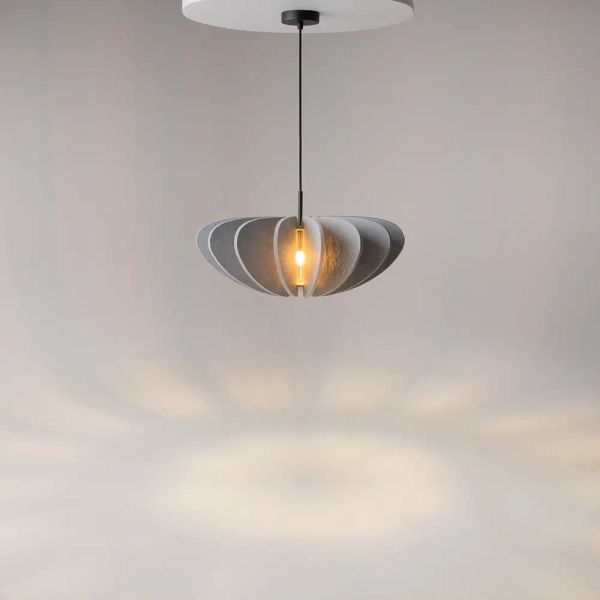 Nowoczesna lampa wisząca Cambio MOD398PL-01GR1 nad wyspę szara