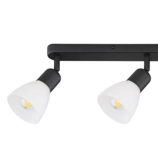 Potrójna lampa sufitowa Malta LP-877/3W BK regulacja kąta światła nad stół biały czarny