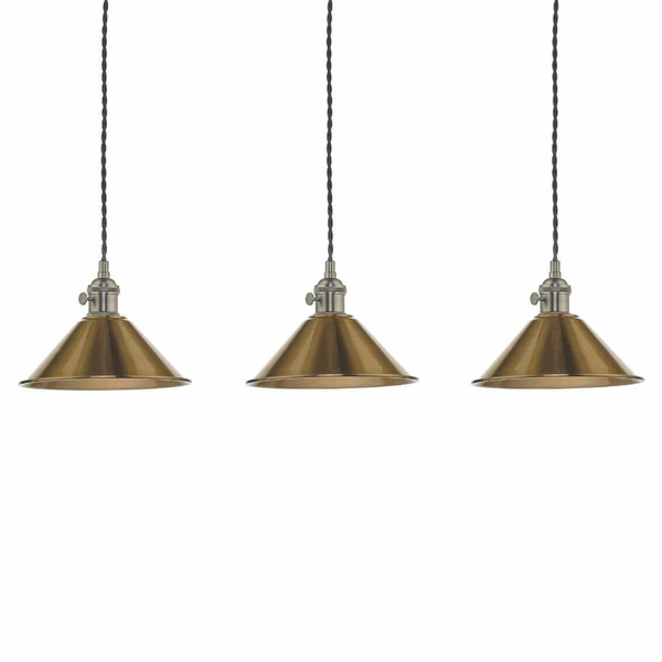Antyczna lampa wisząca Hadano HAD3661-01 Dar Lighting mosiądz chrom