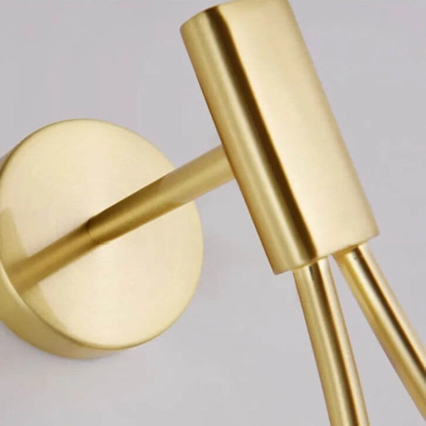 Szklana lampa na ściane Milano ABR-KA-G9 Abruzzo kula złoty biały