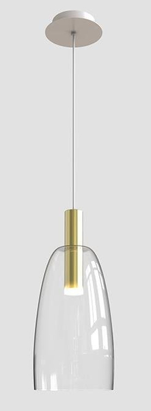Szklana lampa wisząca Modena 50133067 LED 5W 3000K zwis biały złoty