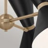 Nowoczesny żyrandol do salonu Phix KL-PHIX-3-CBB regulowany czarny