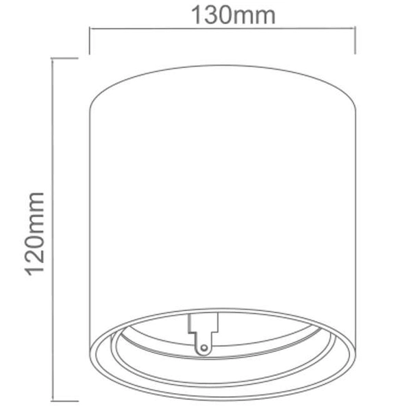Downlight LAMPA sufitowa Neo Nero Mobile Orlicki Design metalowa OPRAWA okrągła spot tuba czarna