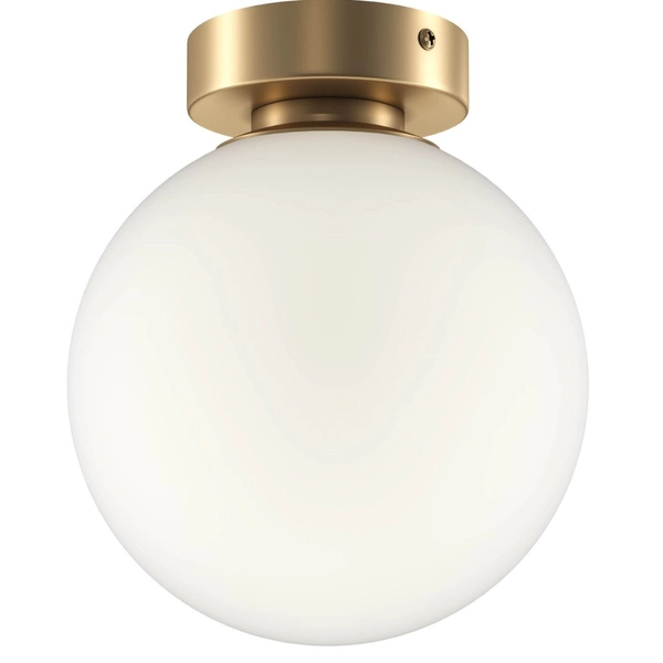 Szklany kinkiet Basic Form MOD321WL-01G2 kula złota biała