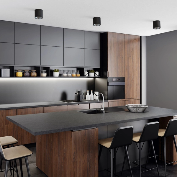 Spot LAMPA sufitowa POINT TONE 8223 Nowodvorski metalowa OPRAWA downlight tuba czarna srebrna